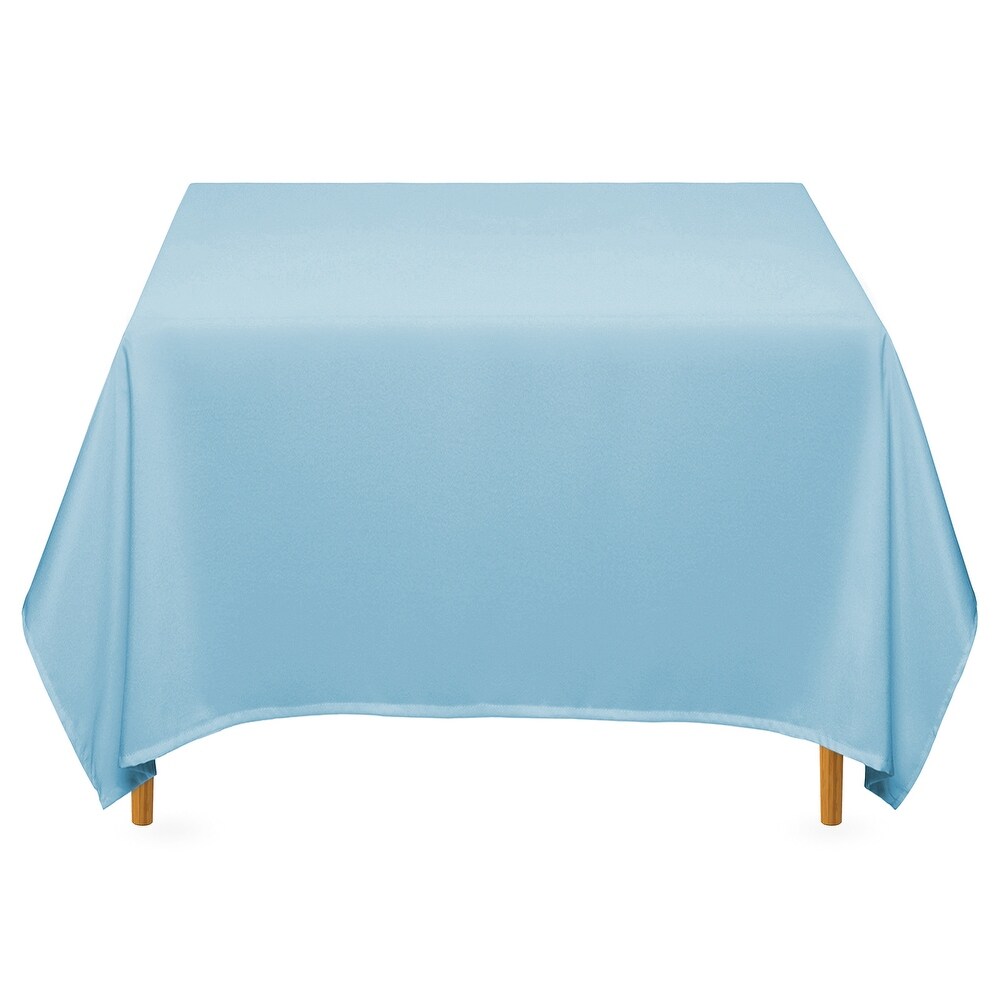 Lann's Linens85 x 85" 10Pack, Square Premium Tablecloth Baby Blue by